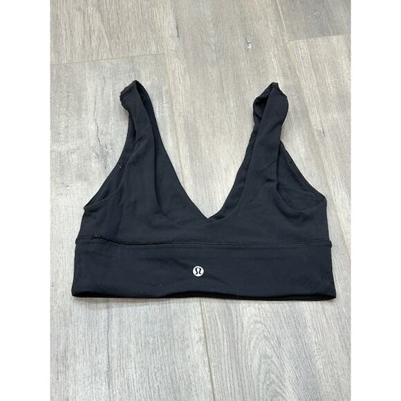 Lululemon Womens Sports Bra Align V-Neck Light Support A/B Cup Yoga Black Size 6 - Picture 4 of 8